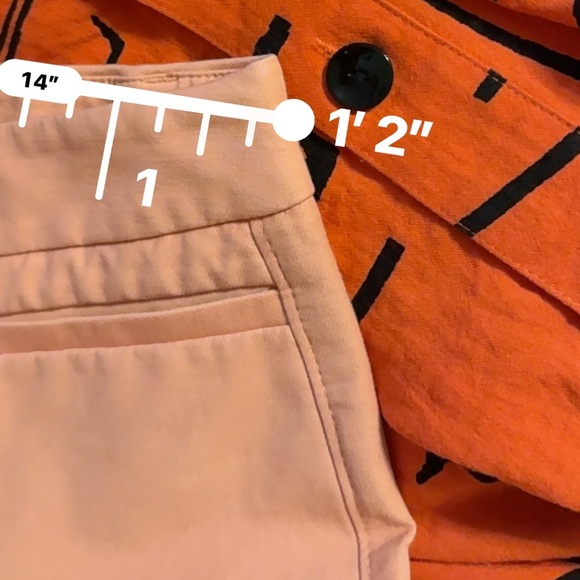 🌹WHBM SLIM CROP CORAL PANTS - Picture 3 of 4